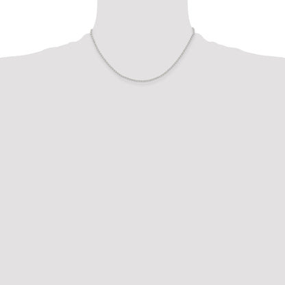 Stainless Steel Chisel Polished 2mm 16 Inch Ball Chain Necklace