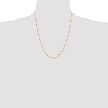 Stainless Steel Chisel Polished Yellow Ip-Plated 2mm 22 Inch Ball Chain Necklace