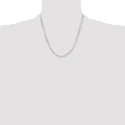 Stainless Steel Chisel Polished 5mm 20 Inch Ball Chain Necklace