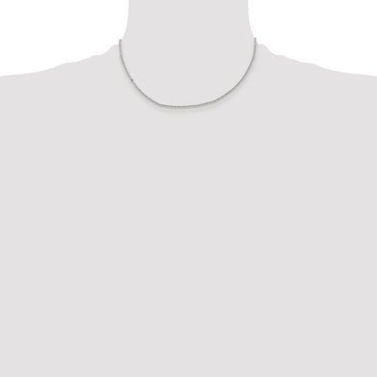 Stainless Steel Chisel Polished 2.3mm 16 Inch Cable Chain Necklace