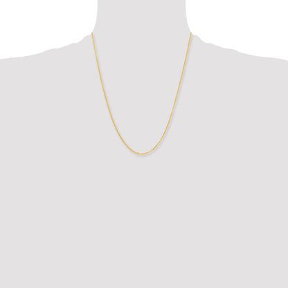 Stainless Steel Chisel Polished Yellow Ip-Plated 2.3mm 22 Inch Cable Chain Necklace