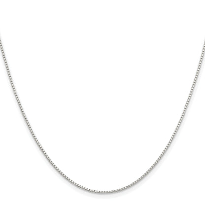 Stainless Steel Chisel Polished 1.2mm 18 Inch Box Chain Necklace