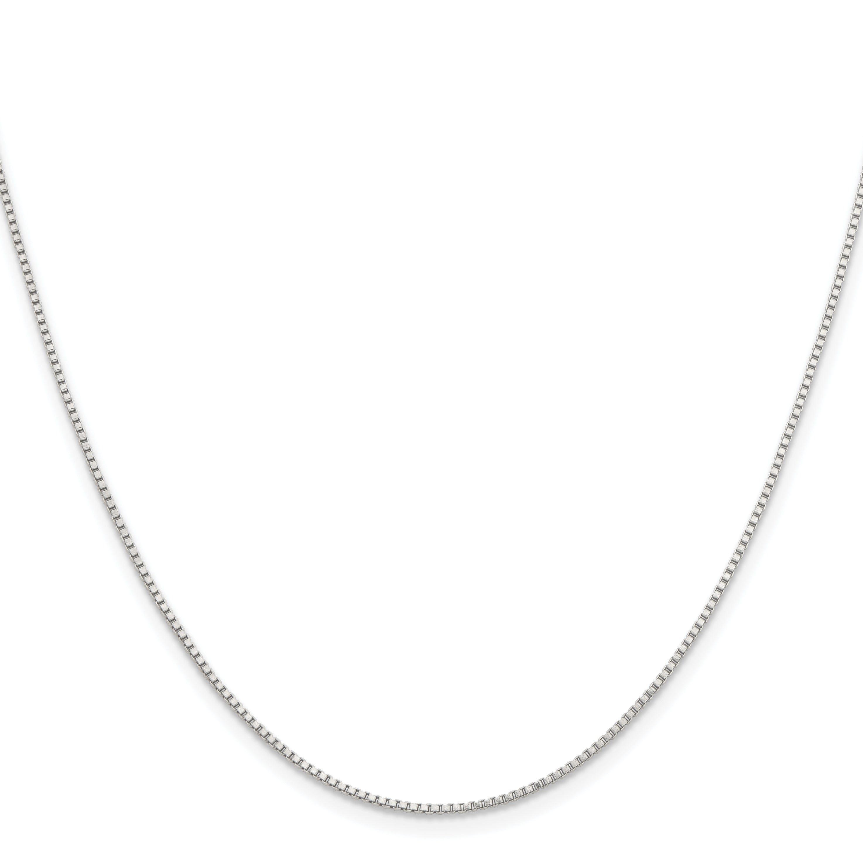 Stainless Steel Chisel Polished 1.2mm 20 Inch Box Chain Necklace