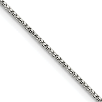 Stainless Steel Chisel Polished 1.2mm 20 Inch Box Chain Necklace