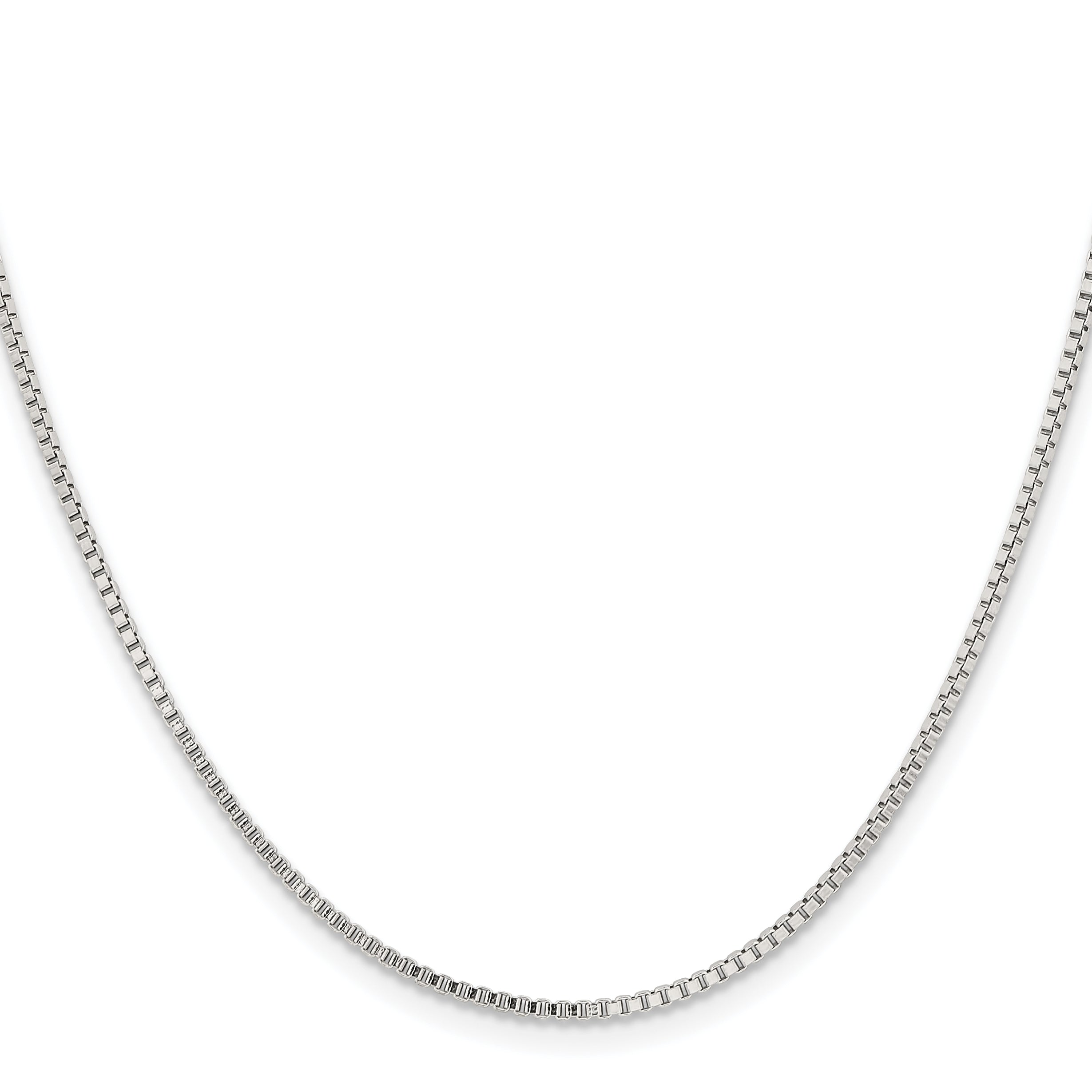 Stainless Steel Chisel Polished 1.5mm 24 Inch Box Chain Necklace