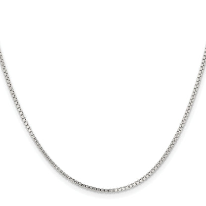 Stainless Steel Chisel Polished 1.5mm 24 Inch Box Chain Necklace