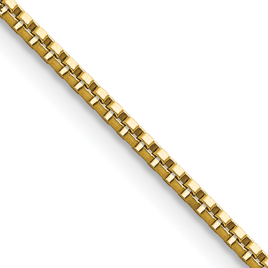 Stainless Steel Chisel Polished Yellow Ip-Plated 1.5mm 20 Inch Box Chain Necklace
