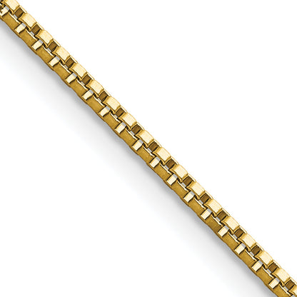 Stainless Steel Chisel Polished Yellow Ip-Plated 1.5mm 20 Inch Box Chain Necklace