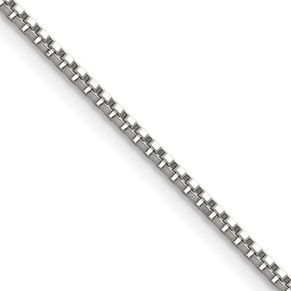 Stainless Steel Chisel Polished 1.5mm 20 Inch Box Chain Necklace