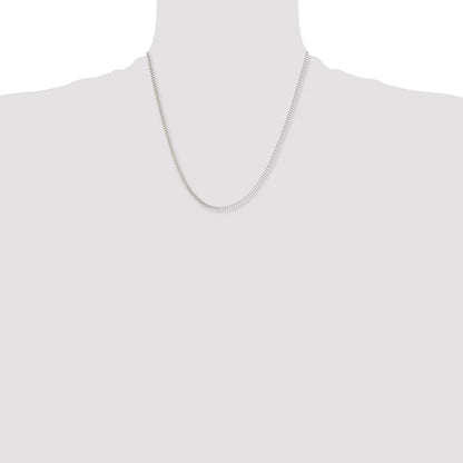 Stainless Steel Chisel Polished 2mm 20 Inch Box Chain Necklace