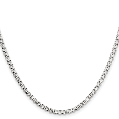 Stainless Steel Chisel Polished 3.2mm 22 Inch Box Chain