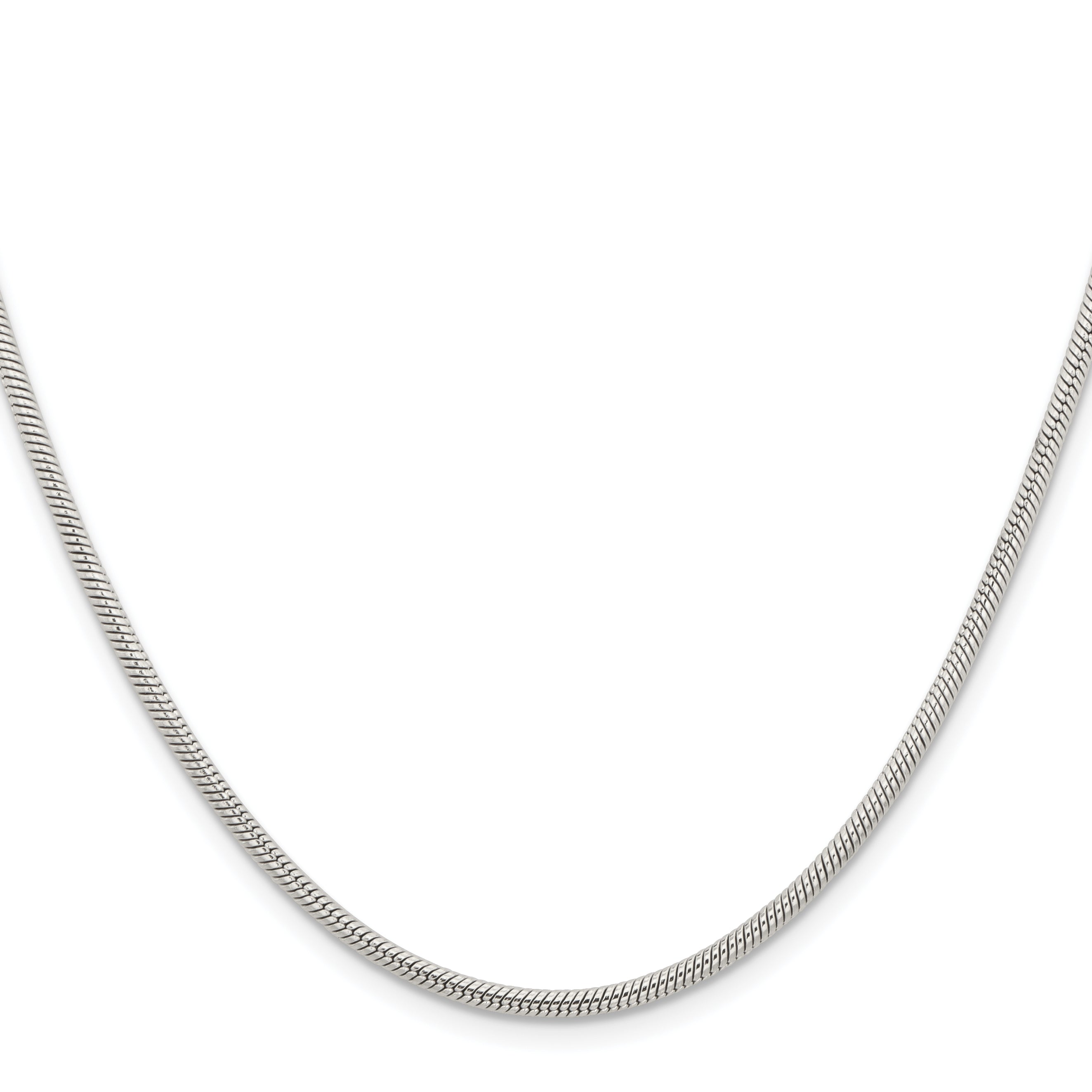 Stainless Steel Chisel Polished 2.4mm 22 Inch Snake Chain Necklace