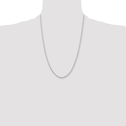 Stainless Steel Chisel Polished 2.4mm 24 Inch Snake Chain Necklace