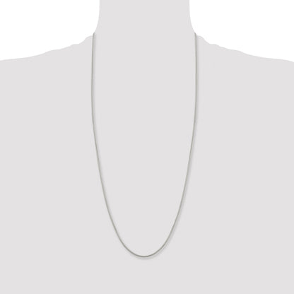 Stainless Steel Chisel Polished 2.4mm 30 Inch Snake Chain