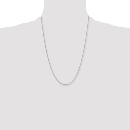 Stainless Steel Chisel Polished 2.25mm 24 Inch Round Curb Chain Necklace
