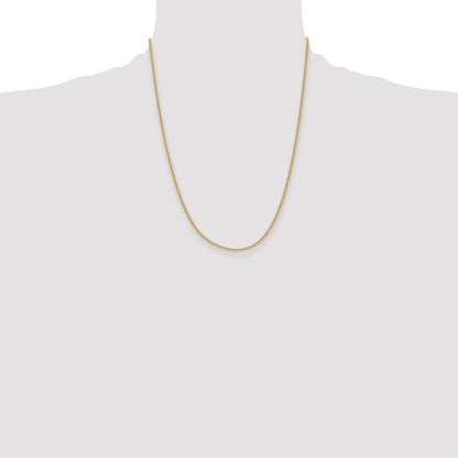 Stainless Steel Chisel Polished Yellow Ip-Plated 2.25mm 22 Inch Round Curb Chain Necklace