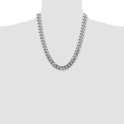 22 Inch Chisel Stainless Steel Polished 13.75mm 22.5 Curb Chain Necklace