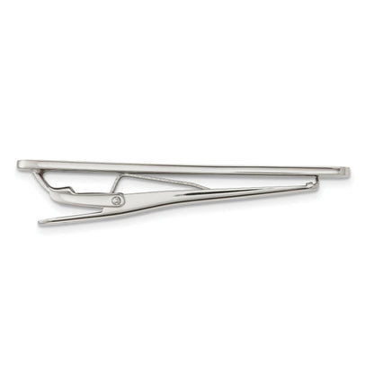 Stainless Steel Chisel Polished Tie Bar