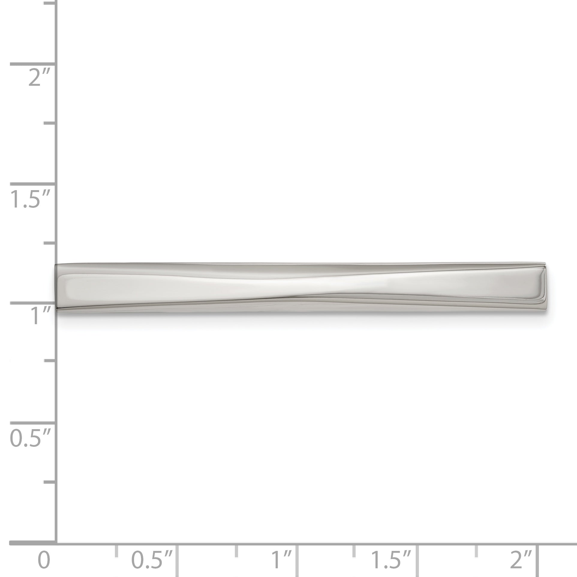 Stainless Steel Chisel Polished Tie Bar