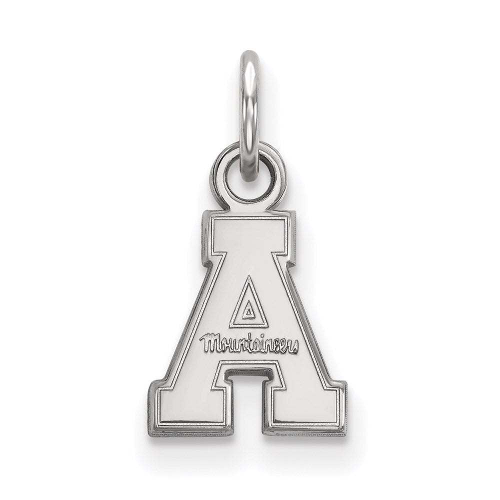14K White Gold Logoart Appalachian State University Extra Small Pendant