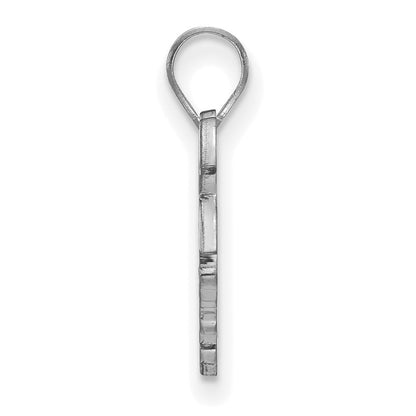 Sterling Silver Rhodium Plated Logoart Arkansas State University Wolf Small Pendant