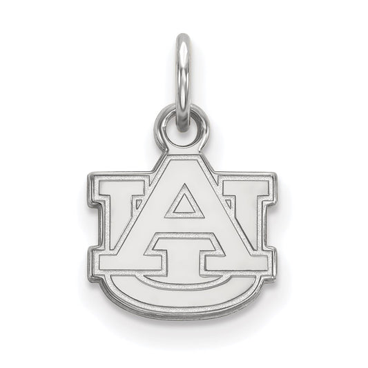 14K White Gold Logoart Auburn University A U Extra Small Pendant