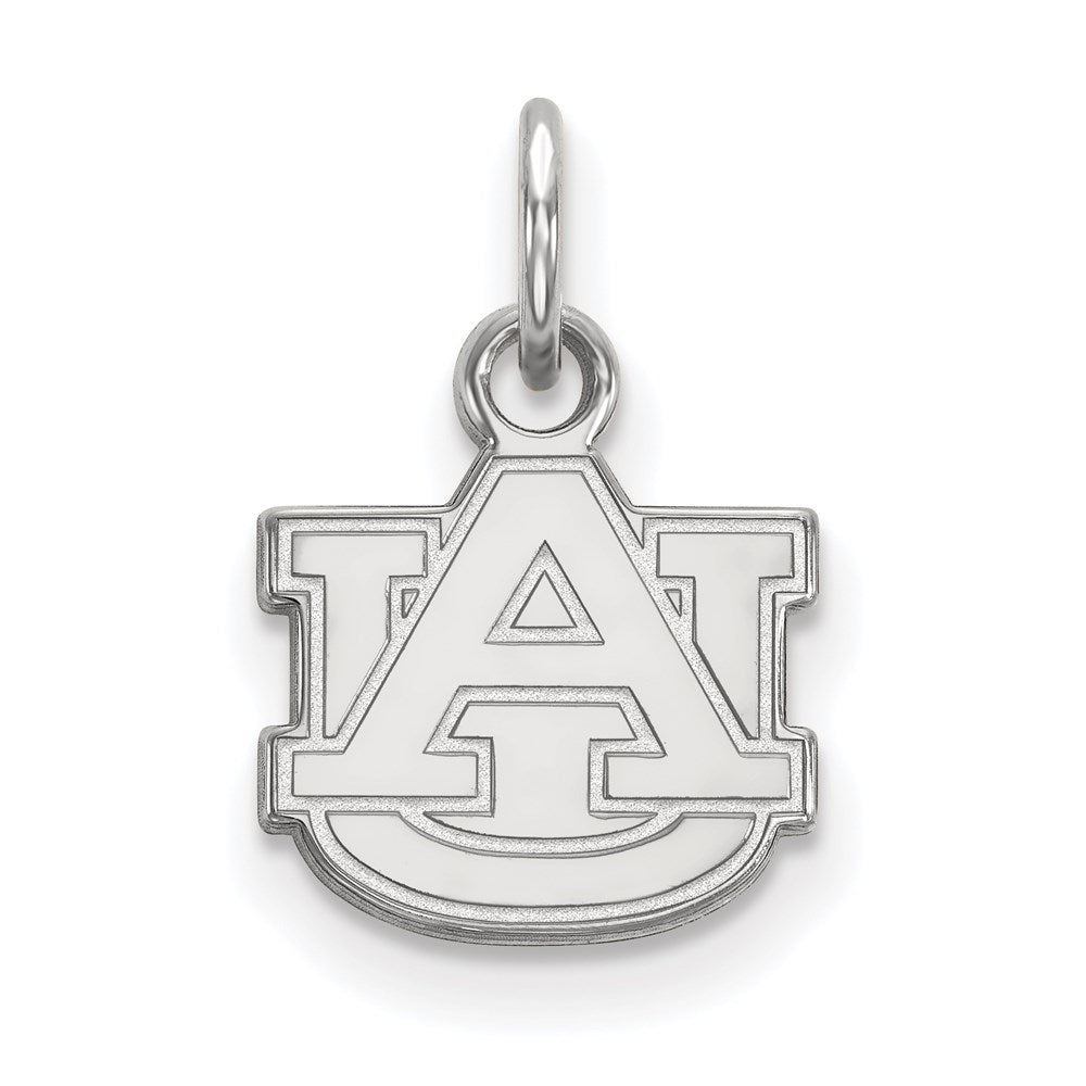 10K White Gold Logoart Auburn University A U Extra Small Pendant
