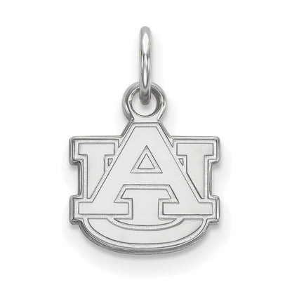 10K White Gold Logoart Auburn University A U Extra Small Pendant