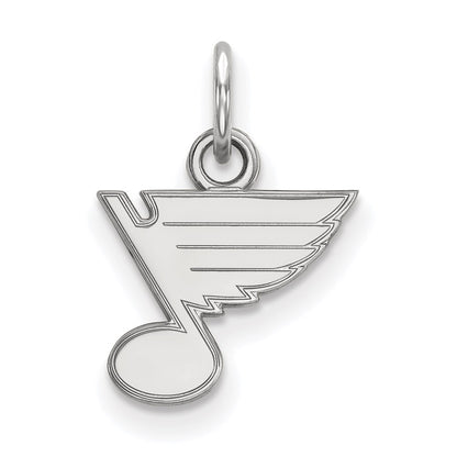 14K White Gold Nhl Logoart St. Louis Blues Extra Small Pendant