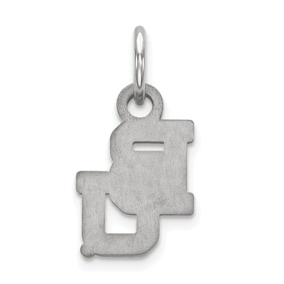 Sterling Silver Rhodium Plated Logoart Baylor University Bears Extra Small Pendant