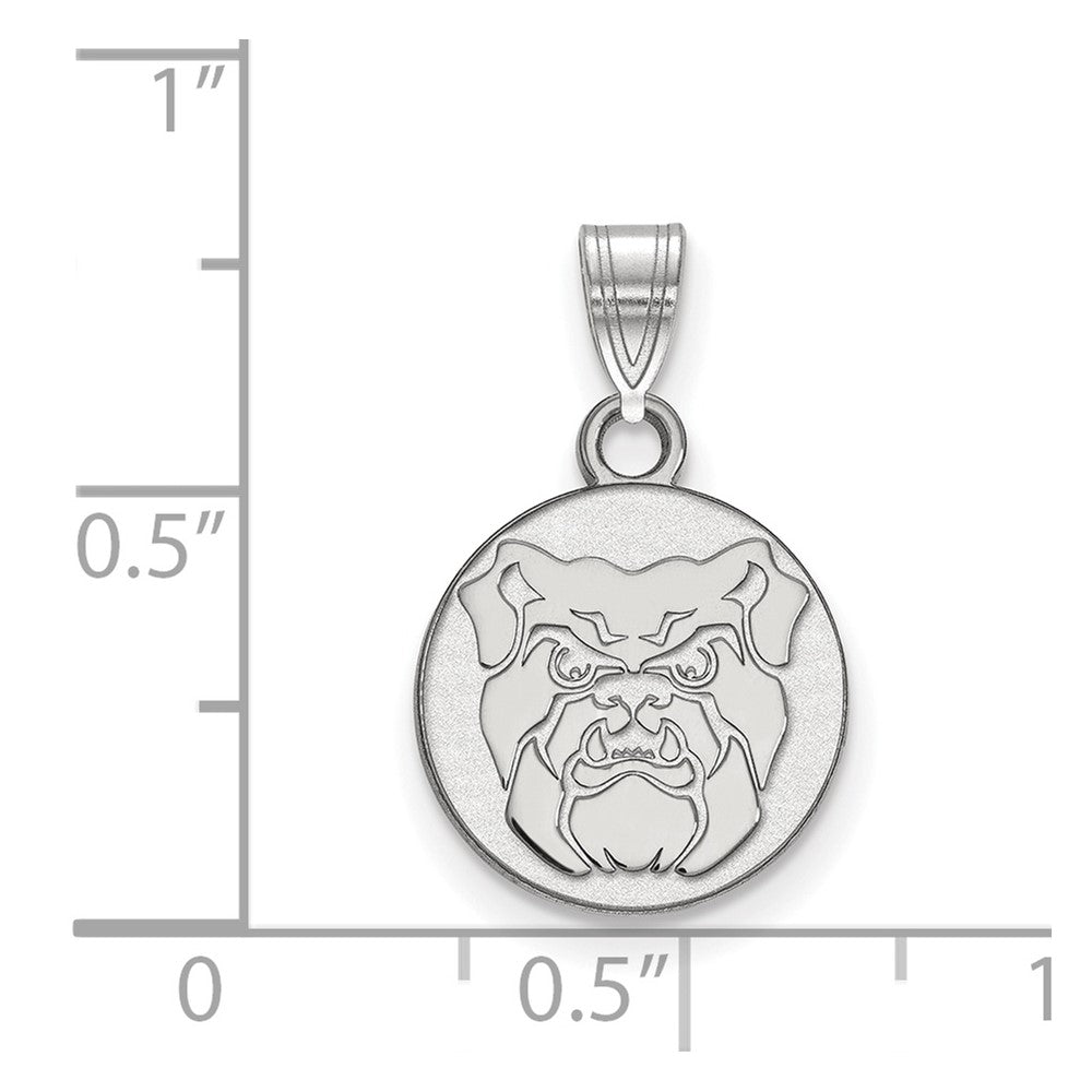14K White Gold Logoart Butler University Bulldog Small Pendant