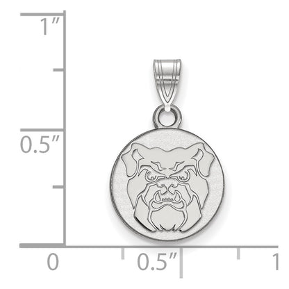 14K White Gold Logoart Butler University Bulldog Small Pendant