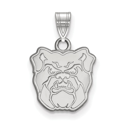 14K White Gold Logoart Butler University Bulldog Small Pendant