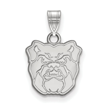 Sterling Silver Rhodium Plated Logoart Butler University Bulldog Small Pendant