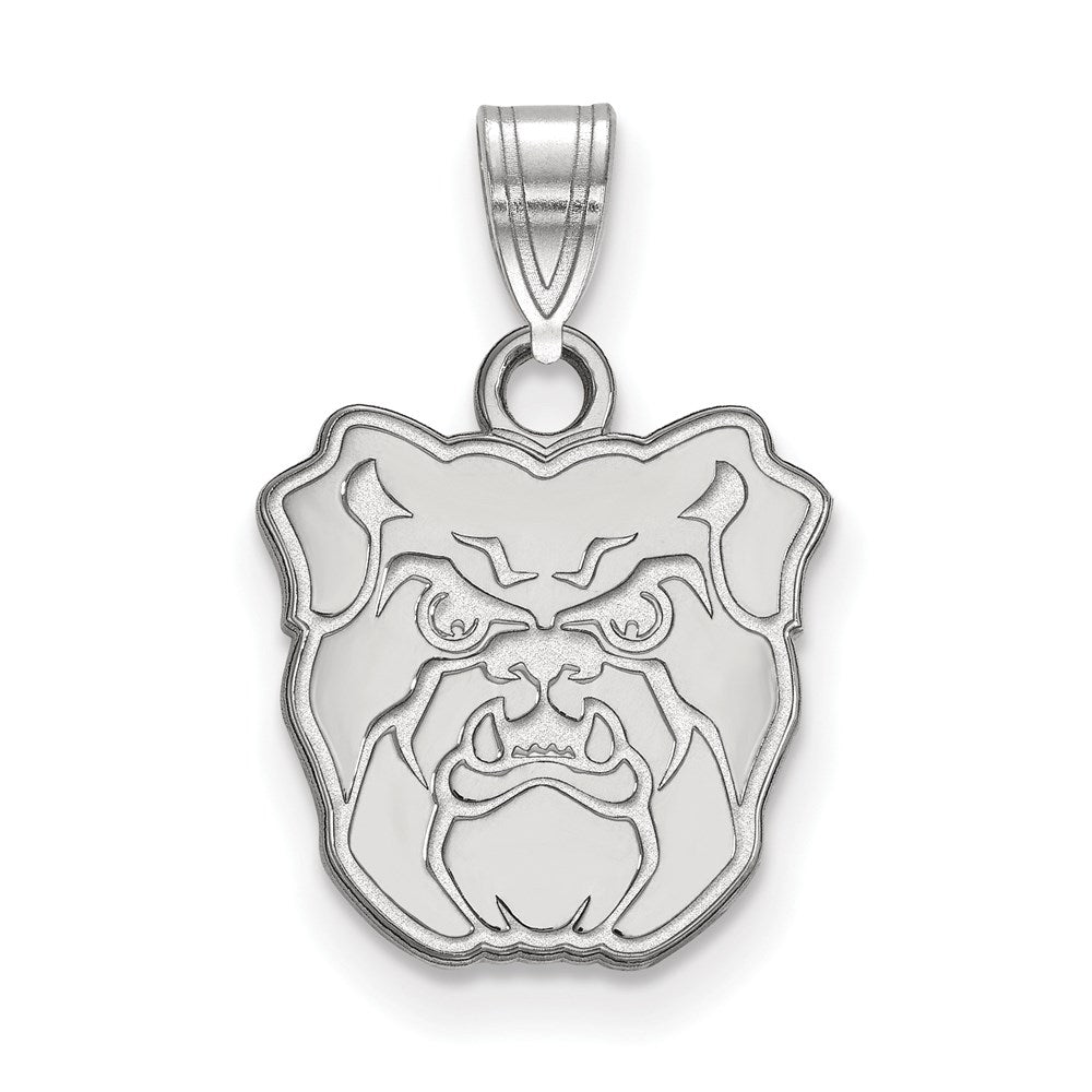 10K White Gold Logoart Butler University Bulldog Small Pendant