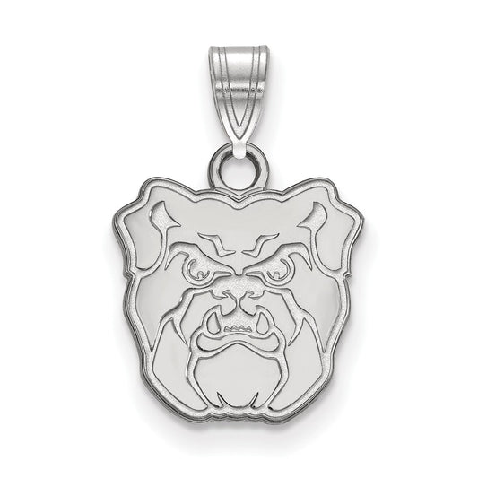 10K White Gold Logoart Butler University Bulldog Small Pendant