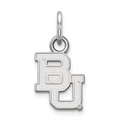 14K White Gold Logoart Baylor University Bears Extra Small Pendant