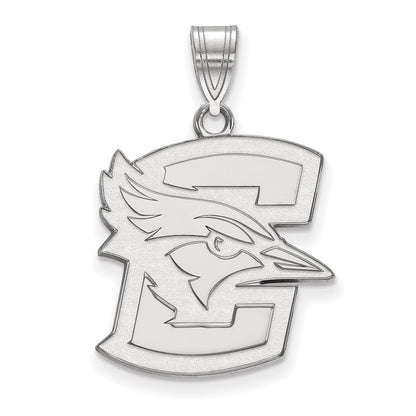 14K White Gold Logoart Creighton University Bluejay Large Pendant
