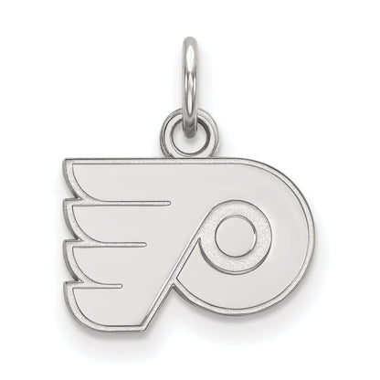 Sterling Silver Rhodium Plated Nhl Logoart Philadelphia Flyers Extra Small Pendant