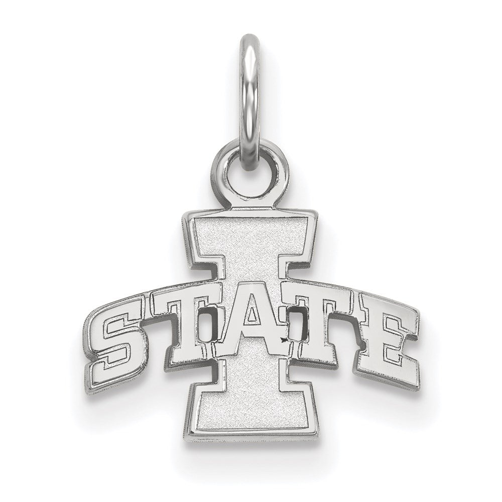 10K White Gold Logoart Iowa State University Extra Small Pendant