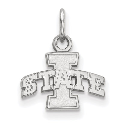 10K White Gold Logoart Iowa State University Extra Small Pendant