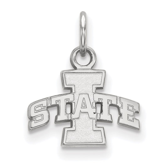 10K White Gold Logoart Iowa State University Extra Small Pendant
