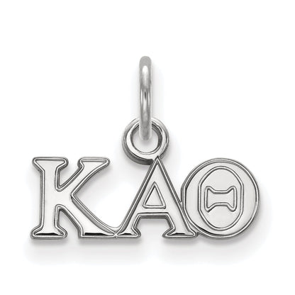 Sterling Silver Rhodium Plated Logoart Kappa Alpha Theta Sorority Greek Letters Extra Small Pendant