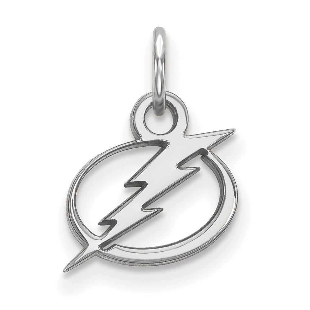 10K White Gold Nhl Logoart Tampa Bay Lightning Extra Small Pendant