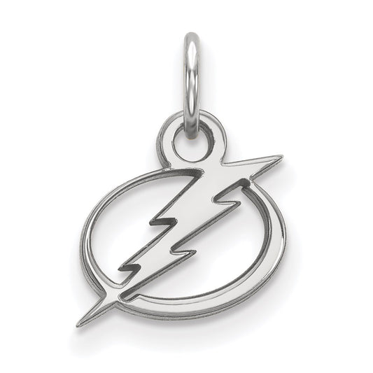 10K White Gold Nhl Logoart Tampa Bay Lightning Extra Small Pendant