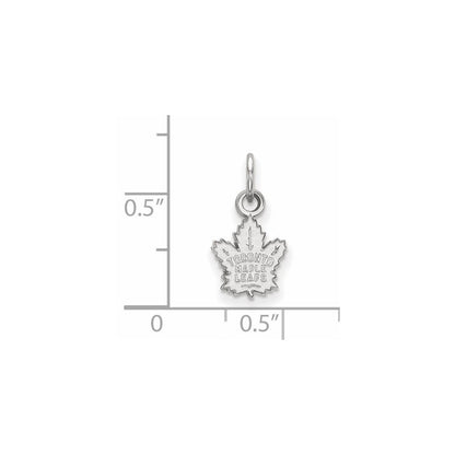 14K White Gold Nhl Logoart Toronto Maple Leafs Extra Small Pendant