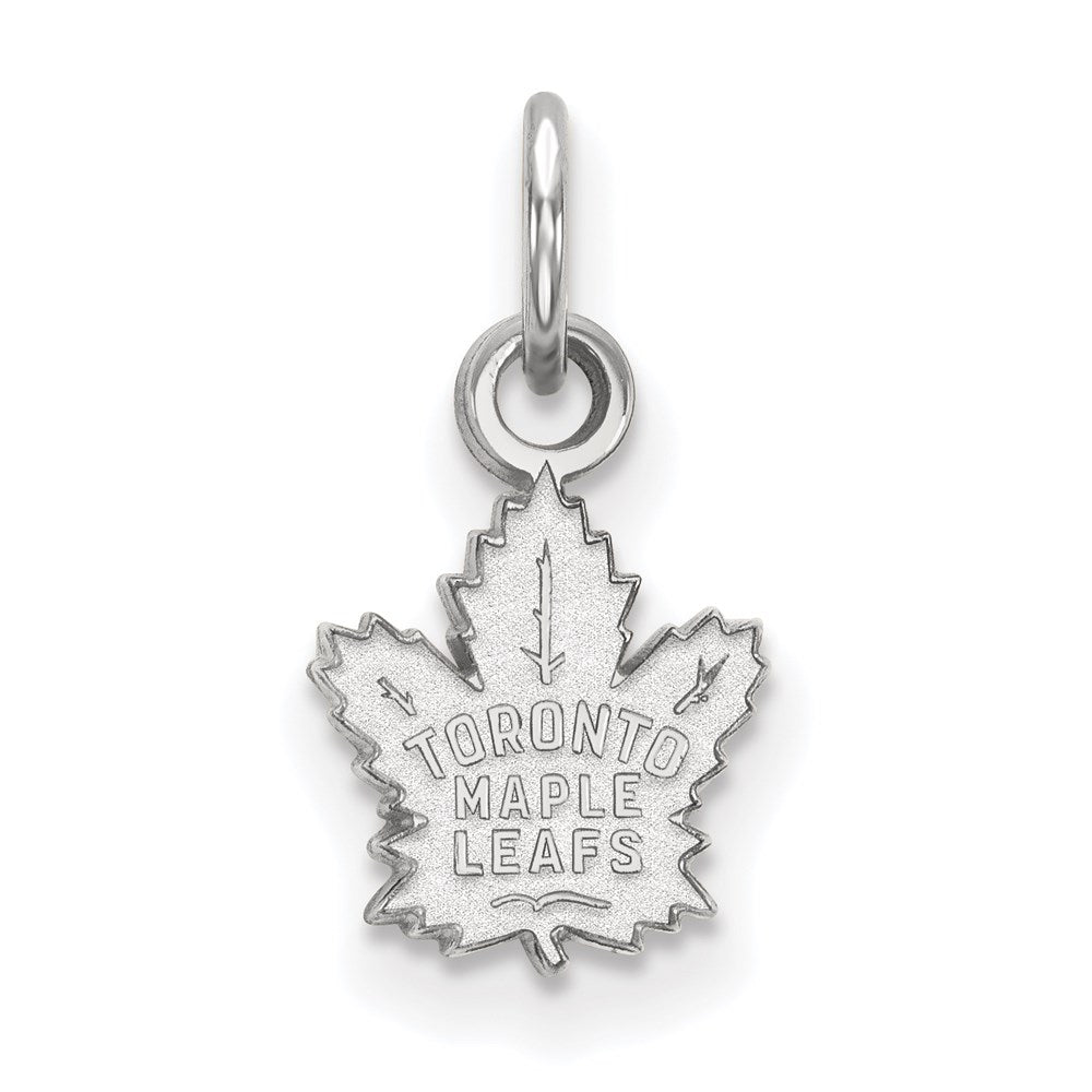 10K White Gold Nhl Logoart Toronto Maple Leafs Extra Small Pendant