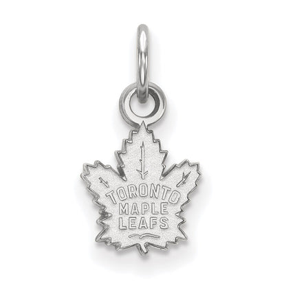 10K White Gold Nhl Logoart Toronto Maple Leafs Extra Small Pendant