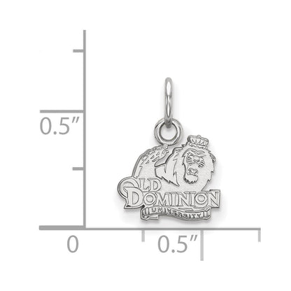 10K White Gold Logoart Old Dominion University Extra Small Pendant