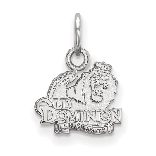 10K White Gold Logoart Old Dominion University Extra Small Pendant